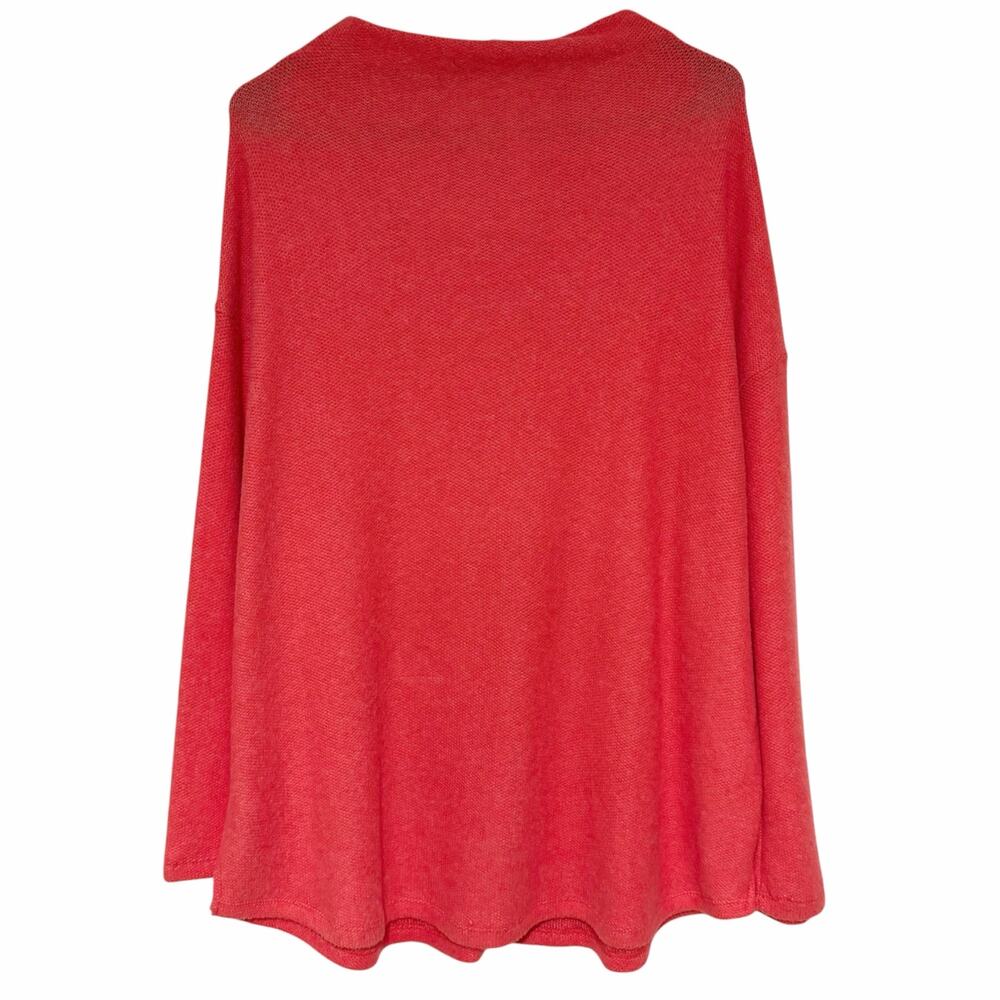 OLD NAVY Ultra Soft Pullover Top Coral Long Sleeve Size XXL Cozy Loungewear